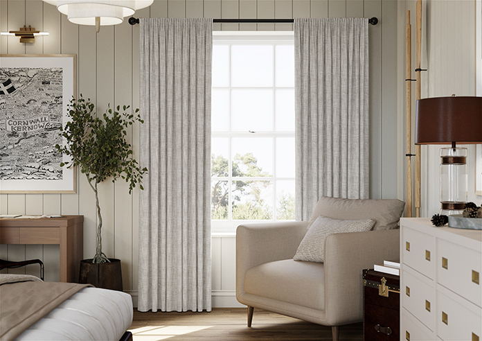 Foxford, Angora Grey - Made to Measure Curtains - Image 3